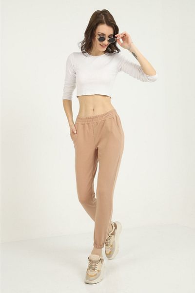 Ozy Fashion Γυναικεία φόρμα Jogger 2 Thread με ελαστικά πόδια