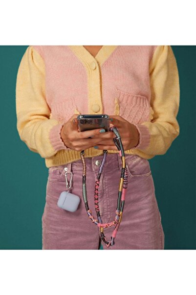 Happy-Nes Delusion El Yapımı Askılı Telefon Kılıfı Iphone 14 Pro Max Uyumlu