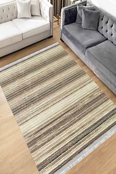 Motto Rug Store Eko Dijital Baskı Yıkanabilir Kaymaz Taban Dekoratif Salon Ha...