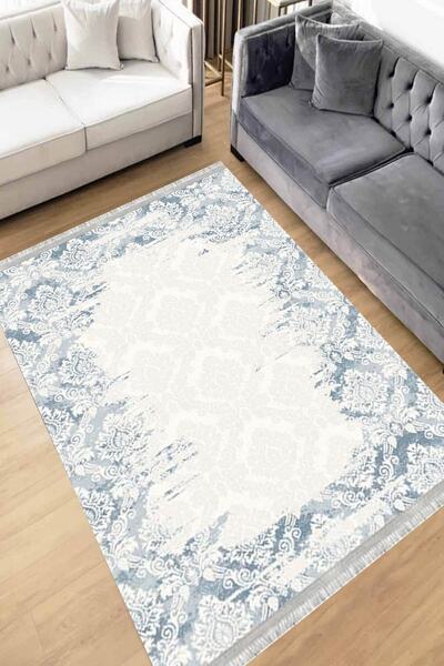 Motto Rug Store Eko Dijital Baskı Yıkanabilir Kaymaz Taban Dekoratif Salon Ha...