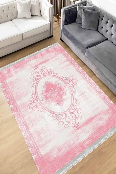 Motto Rug Store Eko Dijital Baskı Yıkanabilir Kaymaz Taban Dekoratif Salon Ha...