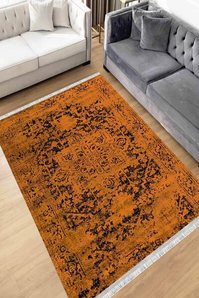 Motto Rug Store Eko Dijital Baskı Yıkanabilir Kaymaz Taban Dekoratif Salon Ha...