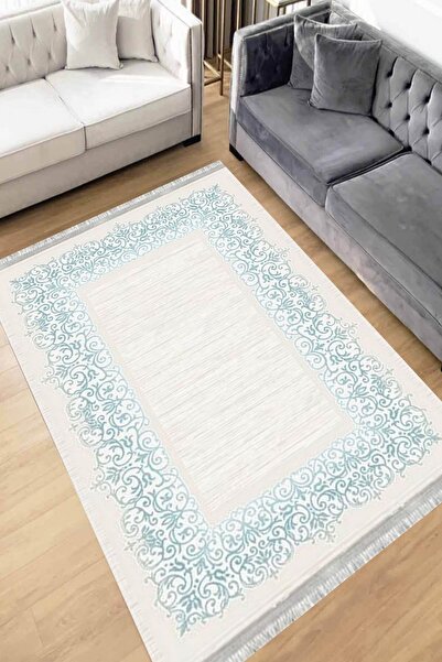 Motto Rug Store Eko Dijital Baskı Yıkanabilir Kaymaz Taban Dekoratif Salon Ha...