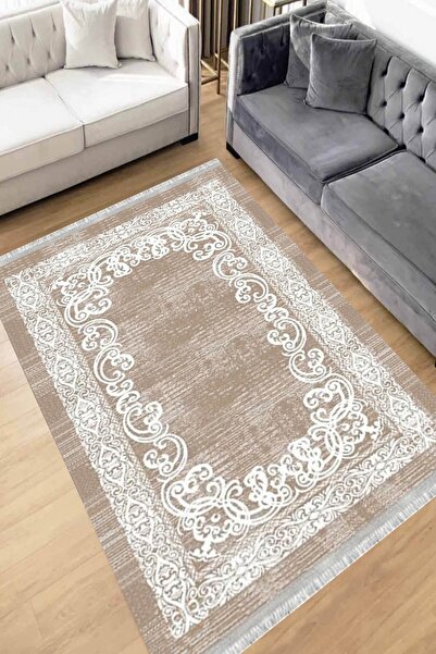Motto Rug Store Eko Dijital Baskı Yıkanabilir Kaymaz Taban Dekoratif Salon Ha...