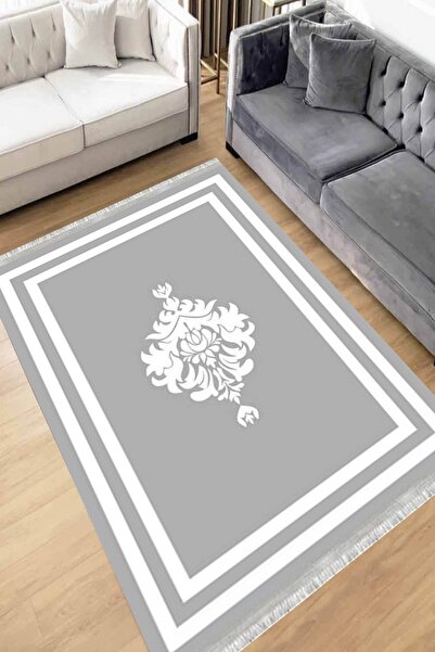 Motto Rug Store Eko Dijital Baskı Yıkanabilir Kaymaz Taban Dekoratif Salon Ha...