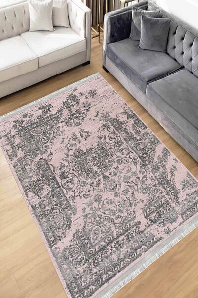 Motto Rug Store Eko Dijital Baskı Yıkanabilir Kaymaz Taban Dekoratif Salon Ha...