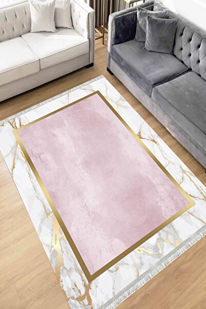 Motto Rug Store Eko Dijital Baskı Yıkanabilir Kaymaz Taban Dekoratif Salon Ha...