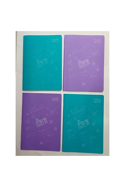 Gıpta Stationery and Toy World Back A4 Notebook Plastic Cover Wire Stitched 80 Sheets 2 Lined +2 Checkered