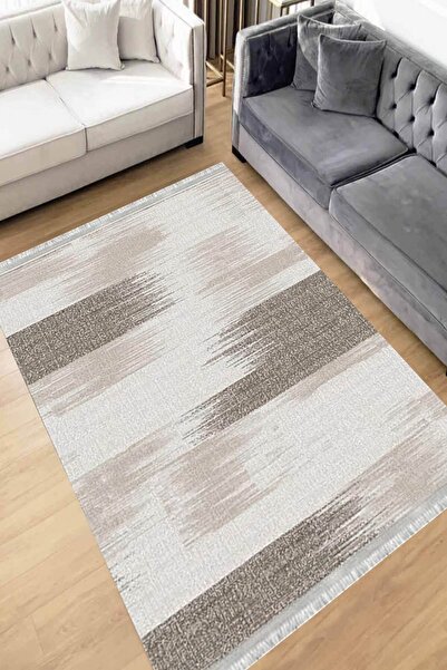 Motto Rug Store Eko Dijital Baskı Yıkanabilir Kaymaz Taban Dekoratif Salon Ha...