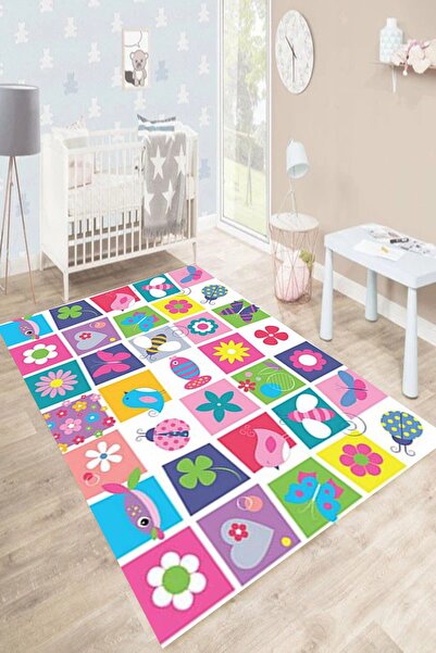Motto Rug Store Eko Dijital Baskı Kaymaz Taban Dekoratif Makinede Yıkanabilir...