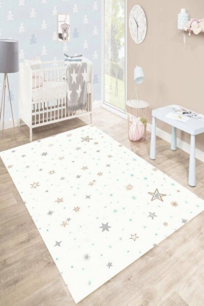 Motto Rug Store Eko Dijital Baskı Kaymaz Taban Dekoratif Makinede Yıkanabilir...