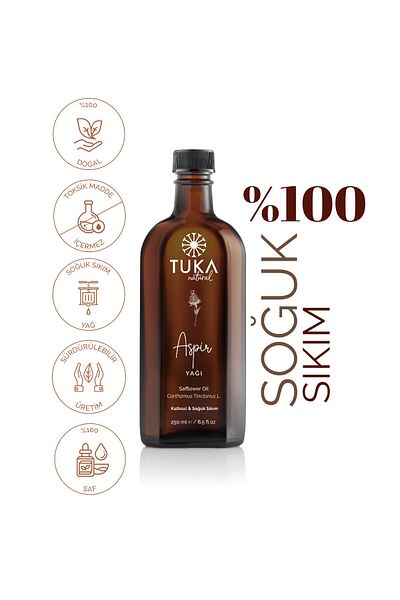 TUKA NATURAL 250 Ml Organic Safflower Oil