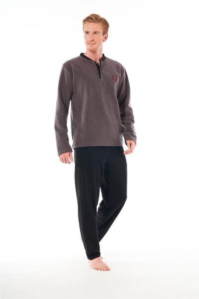 Estiva Alt Üst Günlük Polar Erkek Pijama Takım