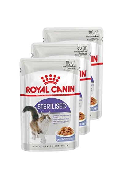 Royal Canin Pouch Jelly Sterilised Kısırlaştırılmış Yaş Kedi Maması 85 Gr X 3...