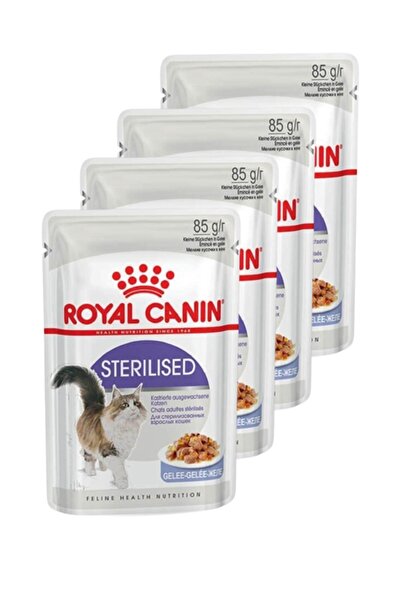 Royal Canin Pouch Jelly Sterilised Kısırlaştırılmış Yaş Kedi Maması 85 Gr X 4...