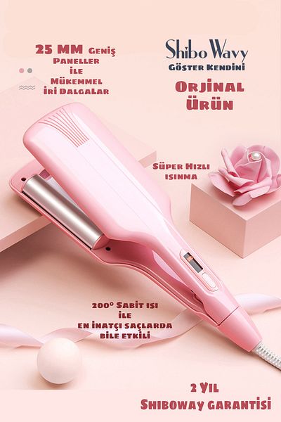 Shibowavy Jolvena Deep Wag Type Water Wave Curling Iron 25 mm (Original Product)