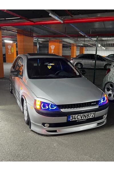 AYDIN TUNİNG Opel Corsa C Kasa Uyumlu - Far Içi 4 Lü L Tip Rgb Angel 16 Renkli