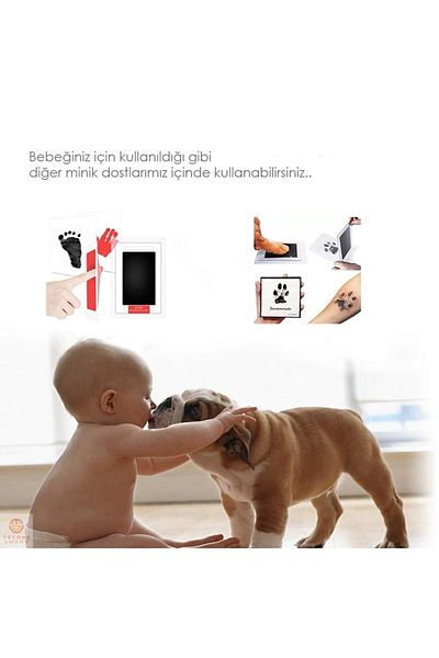 TechnoSmart Pet Paw Print Set - Non-toxic, Inkless Printing Kit, Suitable for Cat Dog