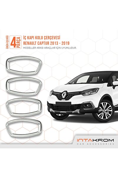 İntachrom Renault Captur Krom Iç Kapı Kolu 4 Parça 2010 Ve Üzeri