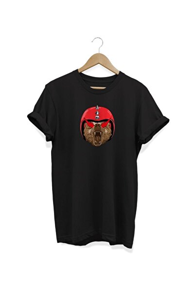 FECCY Tricou digital imprimat cu cască, 100% bumbac