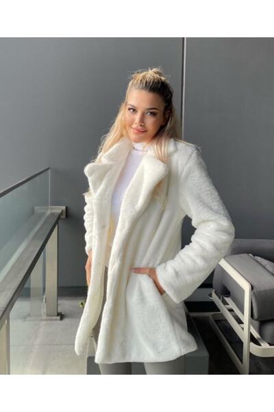 MEECY Плюшевий пальто - дизайн коміра