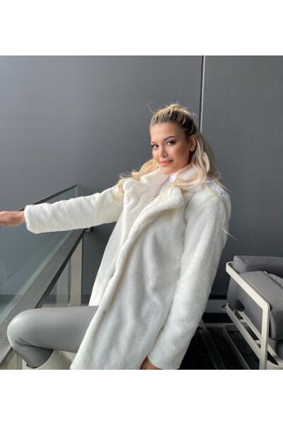 MEECY Плюшевий пальто - дизайн коміра