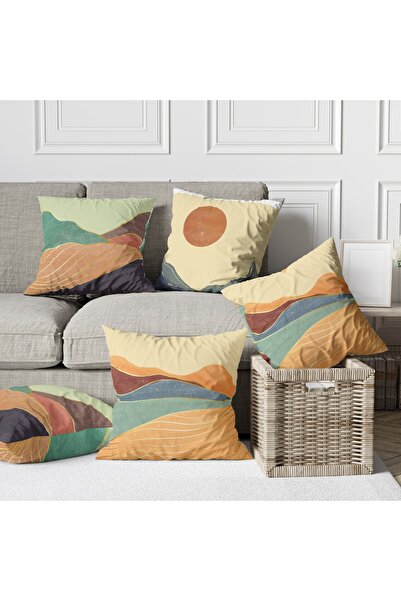 LadiesHome Set de cu imprimeu huse pentru perne cu design special, cu două fe...