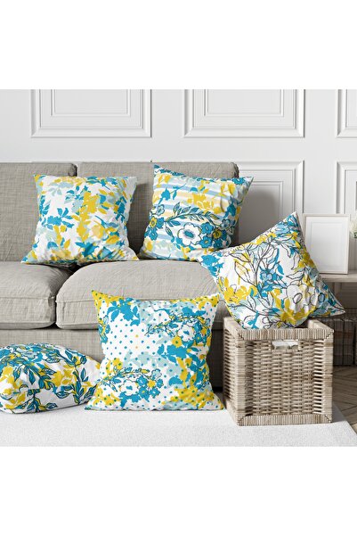 LadiesHome 5-предметний набір чохлів для подушок з двостороннім цифровим прин...