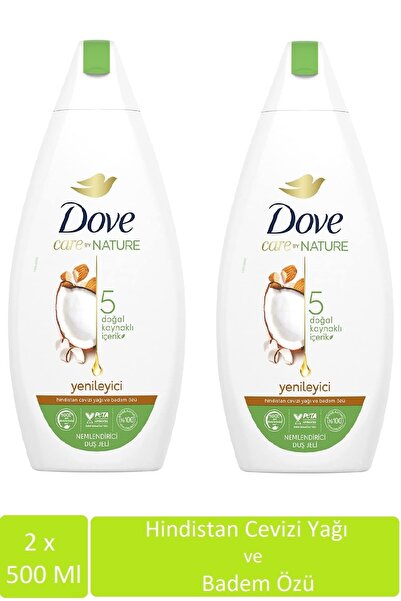 Dove Care By Nature Hindistan Cevizi Yaği Ve Badem Özü Ila Yenileyici Duş Jel...
