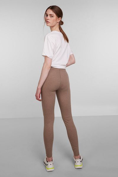 PIECES Leggings - Beige - Mittlerer Bund
