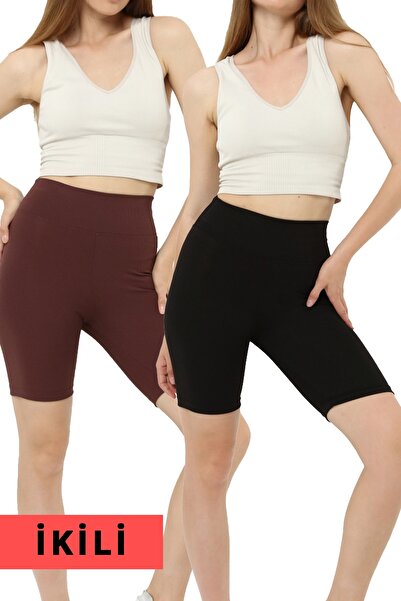 VOSSAX Double Ribbed High Waist Recovery Short Leggings