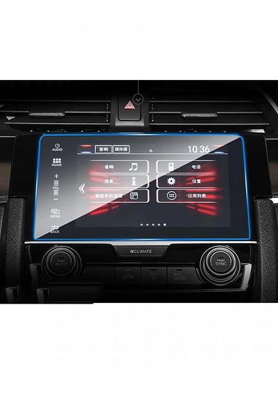 kılıfcı dayı Honda Civic 10Th 2016 Navigation Tape Screen Protector Film Compatible