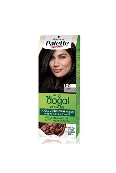 Palette Saç Boyası 1-0 Siyah Kalıcı Doğal Renkler