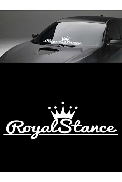 Bak Karıştır White Royal Stance Sticker - 60x18 Cm