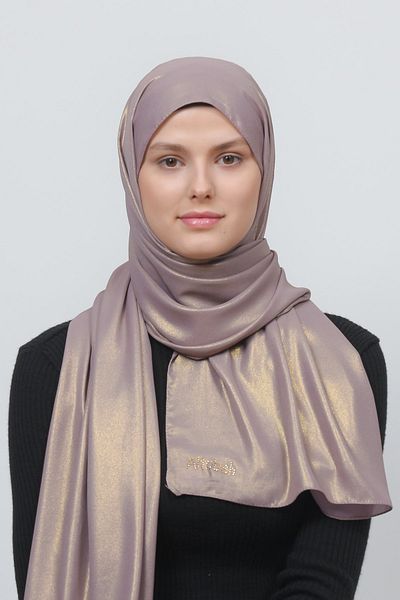 Altobeh Βραδινό φόρεμα Glitter Chiffon Shawl-Light Maron