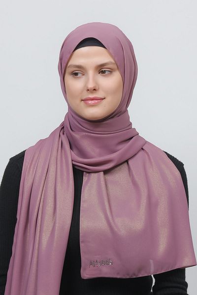 Altobeh Βραδινό φόρεμα Lurex Chiffon Shawl-maron