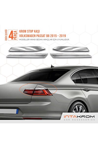 İntachrom Volkswagen Passat B8 Krom Stop Kaşı - 2015 - 2019