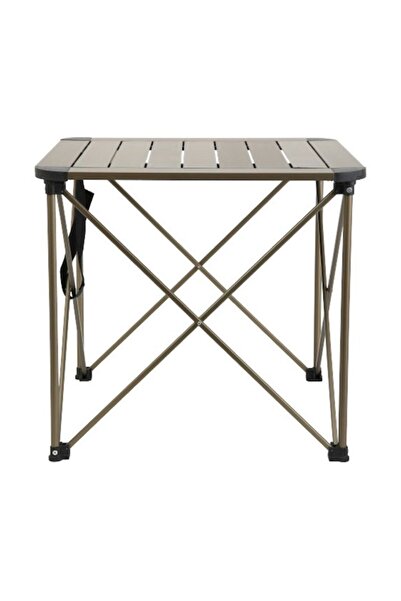 NURGAZ Paslanmaz Çelik Campout Taşınabilir Portatif Alüminyum Kamp Masası Gri