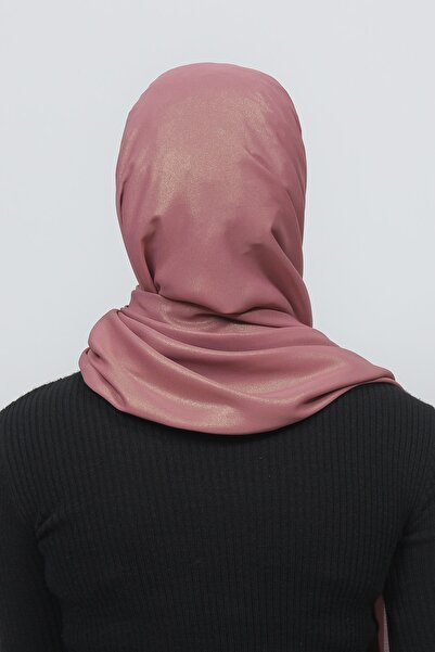 Altobeh Glittered Evening Dress Chiffon Shawl-Dark Rose