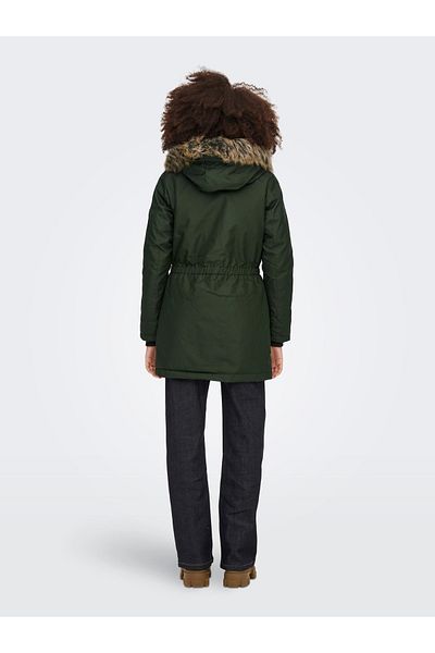 ONLY Parka de iarnă Iris Fur Cc Otw Palton verde pentru femei 15213755-20