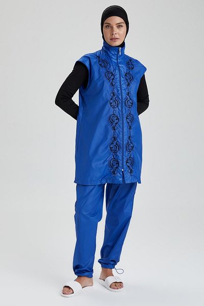 DeFacto Stickerei-detaillierter Hijab-Burkini-Badeanzug