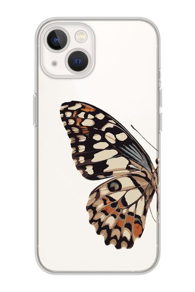 shoptocase حافظة هاتف شفافة ممتازة بتصميم جناح الفراشة متوافقة مع هاتف Iphone 14