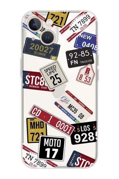 shoptocase حافظة هاتف شفافة ممتازة مع تصميم تذاكر متوافق مع هاتف iPhone 14