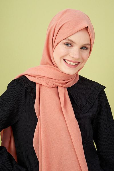 Madame Polo Sümeyye Tural Stonewashed Cotton Shawl - Yavruağzı