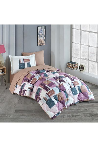 Hobby Dream Claret Red - طقم نوم فردي من البوبلين