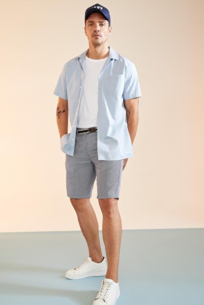 DeFacto Модерна базова риза с къс ръкав