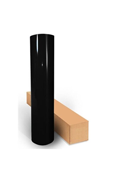 Temiz Pazar Folie de acoperire neagră lucioasă 122 cm x 50 cm