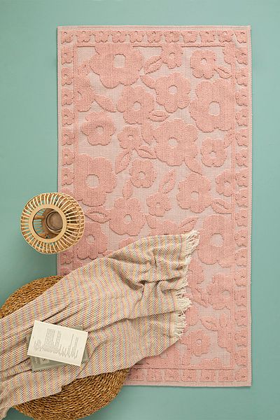 English Home Πούλλα Βαμβακερό Χαλί 50x80 εκ. Πούδρα
