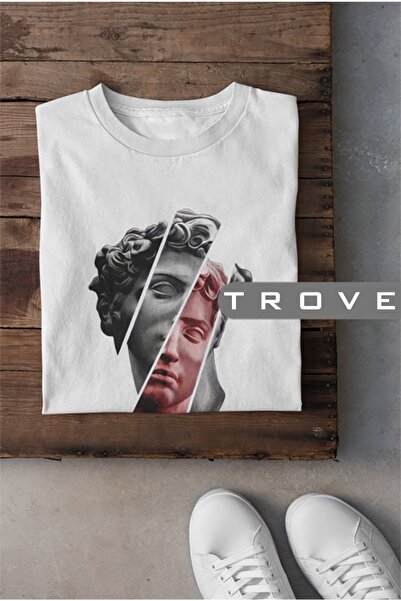 TROVE للجنسين النساء الرجال الأساطير النحت عصر النهضة أسود أبيض تصميم مطبوعة ...