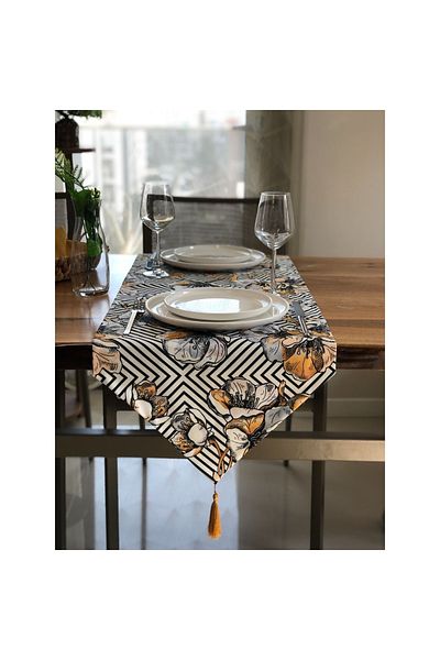 desen izmir Serviciul american, Crown Leaf Pattern Runner